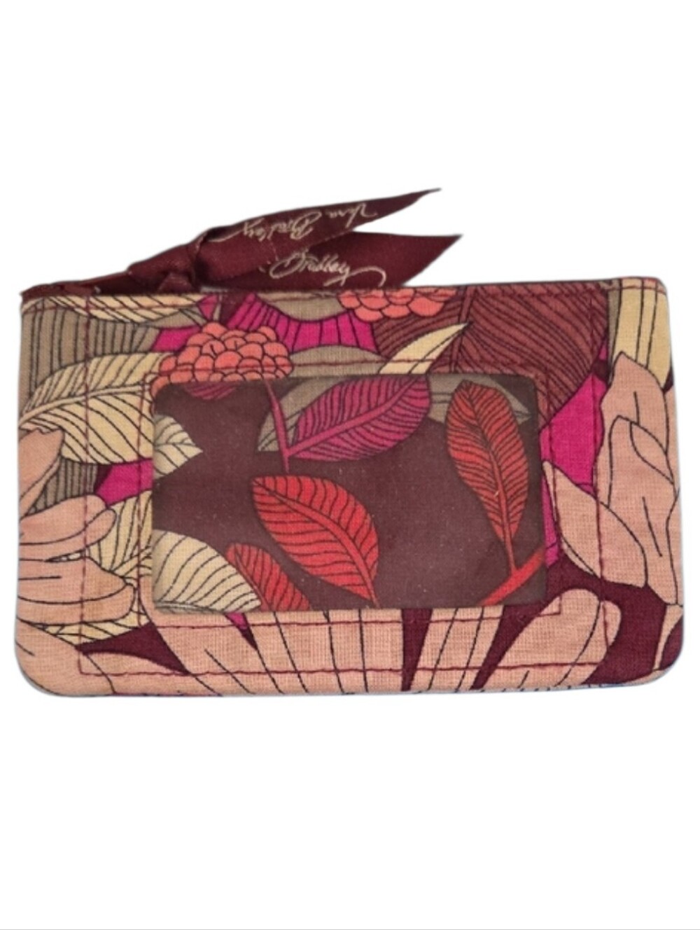 Retired Vera Bradley Bohemian Blooms Zip ID Case